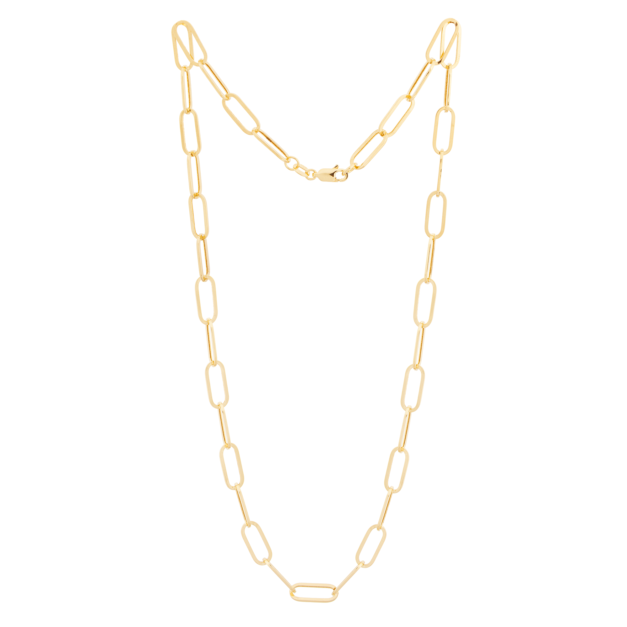 Bold Paperclip Chain Necklace Picture