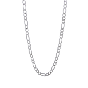 Bold Figaro Silver Chain Necklace