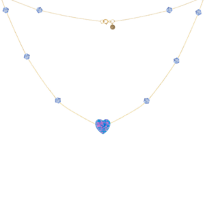 Beaded heart kids necklace