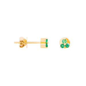 Emerald Stone Stud Earrings